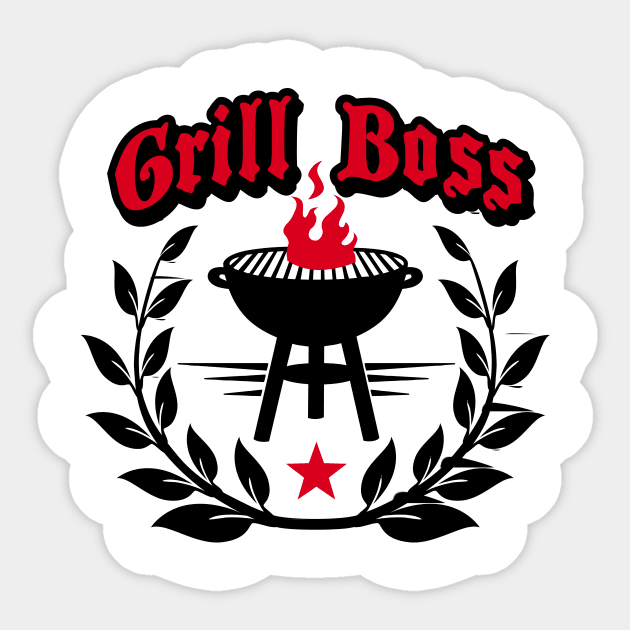 Grill Boss Sticker by CheesyB